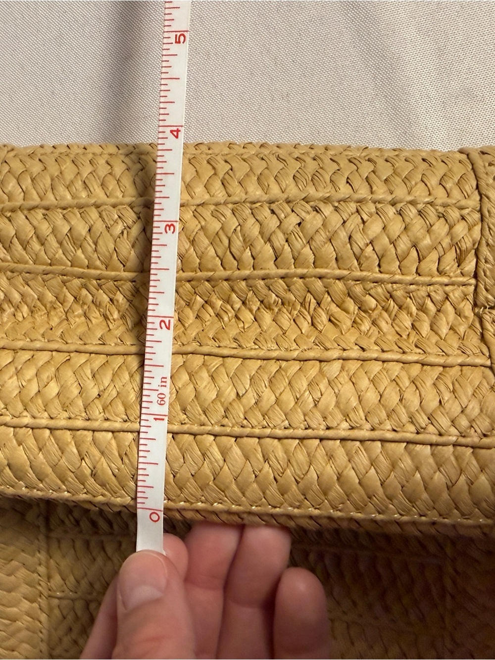 Draper James Woven Straw Tote Bag Natural Color - Picture 8 of 8